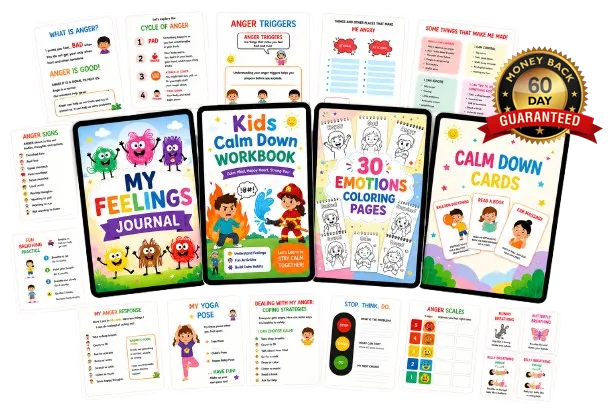 Kids Calm Down Workbook Bundle