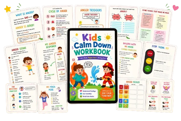 Kids Calm Down Workbook